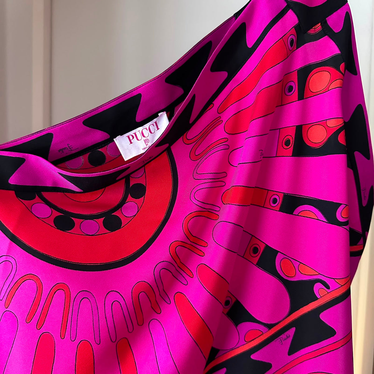 Pucci abito monospalla rosa