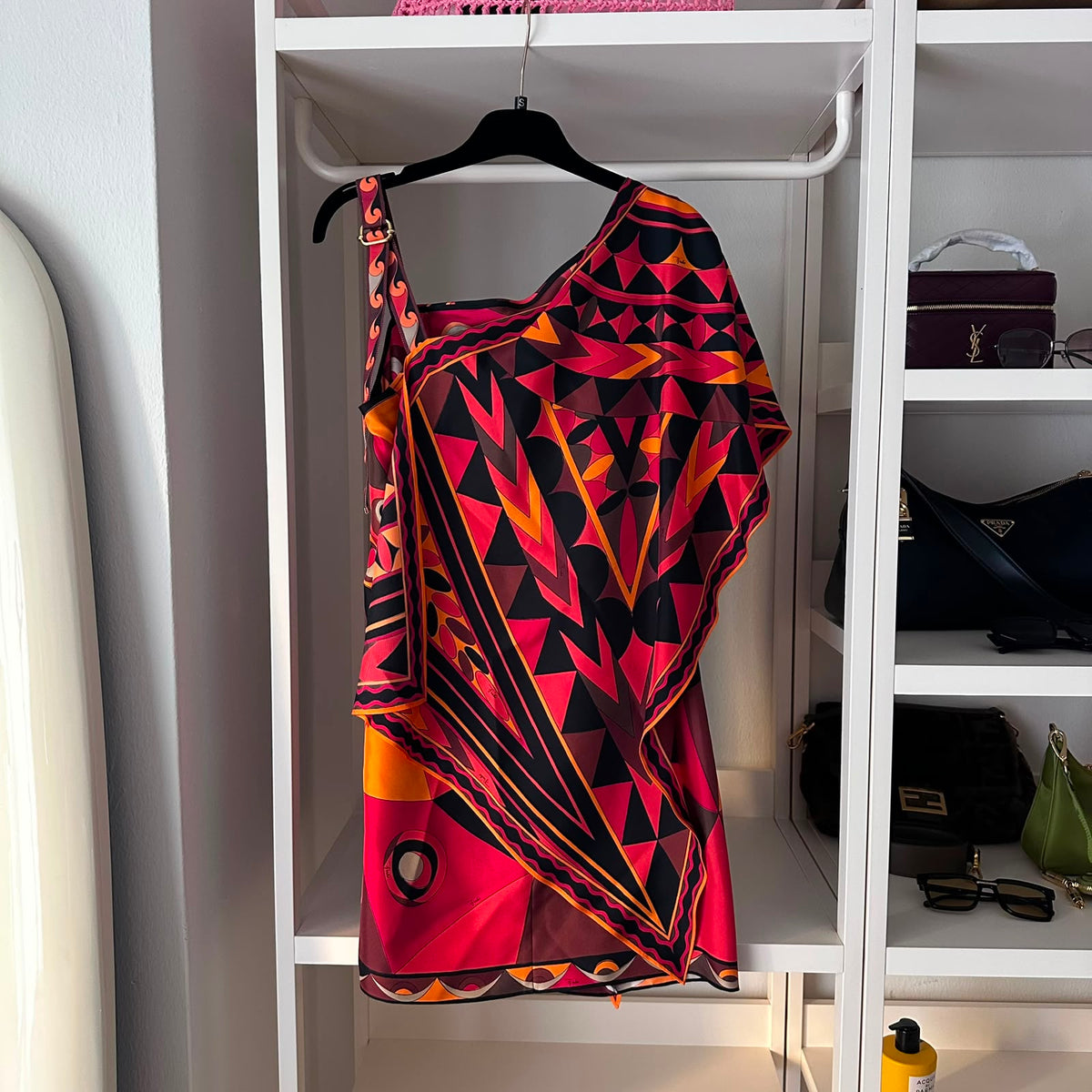 Pucci abito monospalla rosso