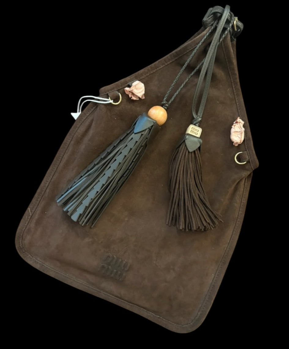 Miu Miu borsa a secchiello in suede