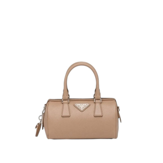 Prada Bauletto in Pelle Saffiano Beige