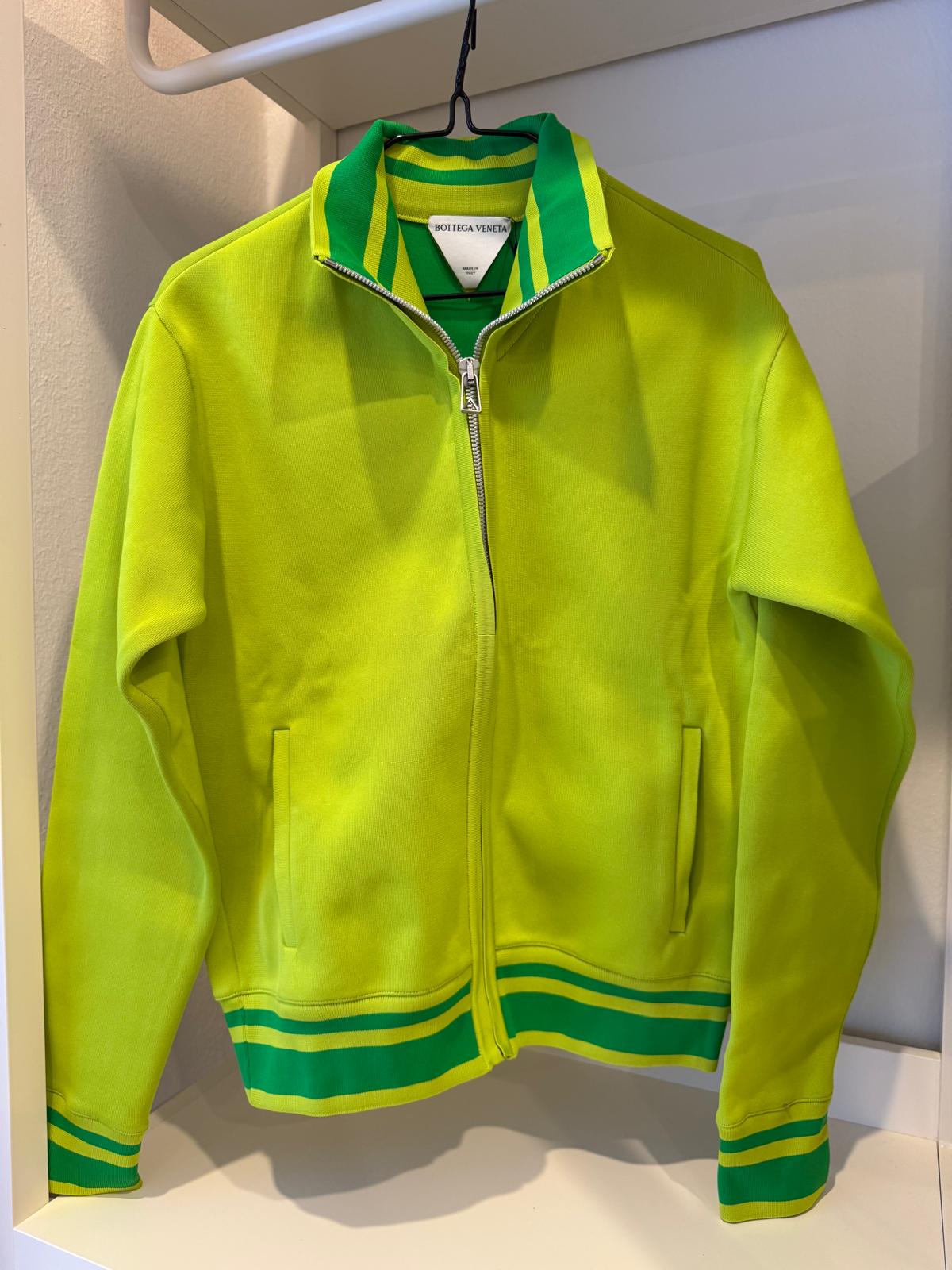 Bottega Veneta Giacca in maglia verde lime