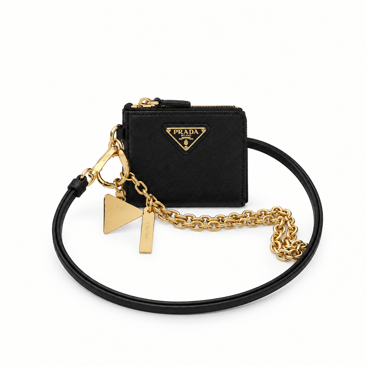 Prada portacarte in pelle Saffiano - nero