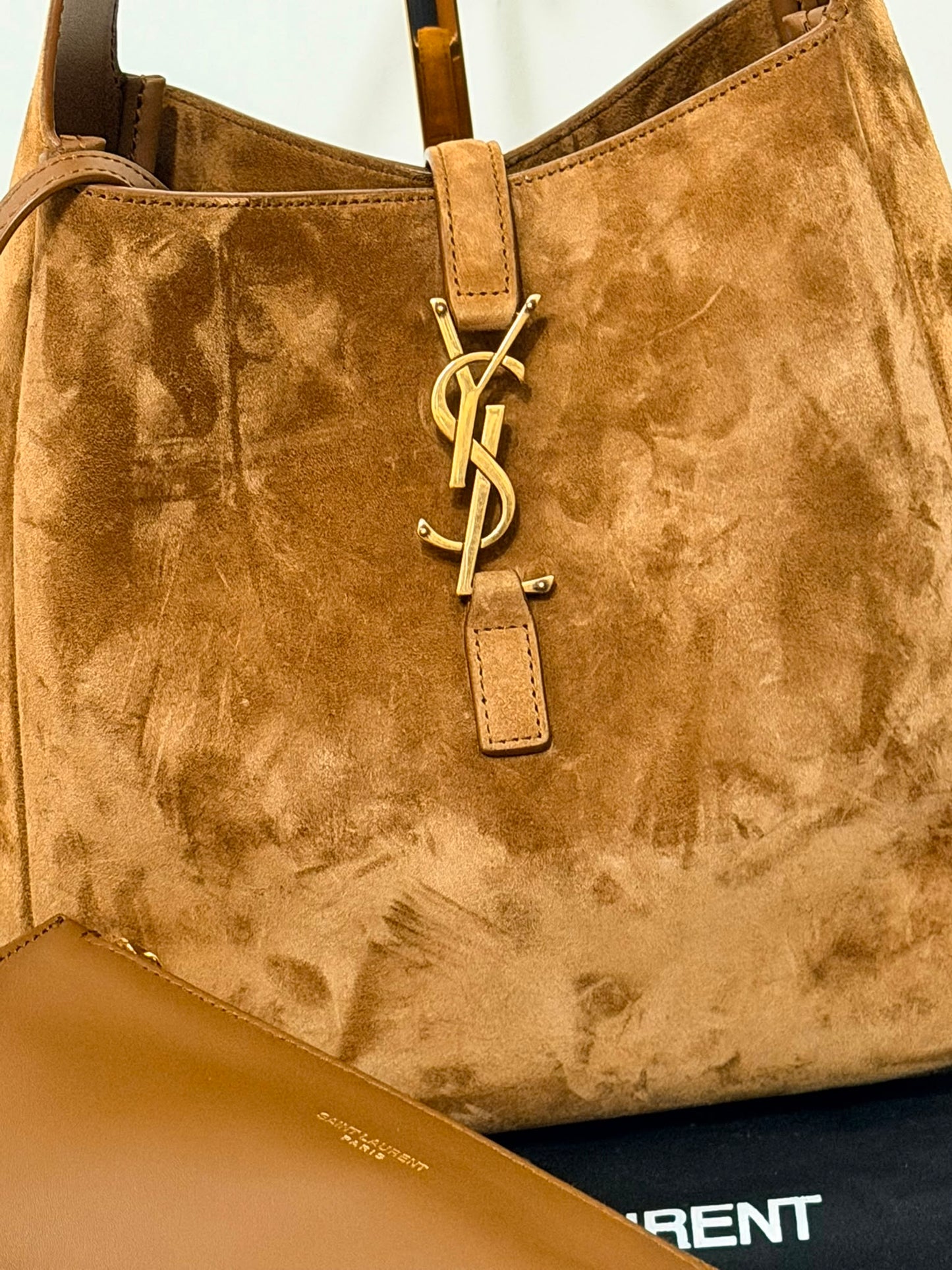 Saint Laurent Le 5 a 7 small in suede