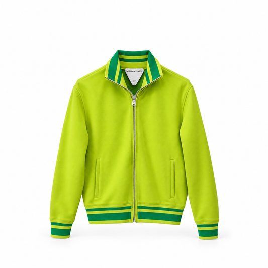 Bottega Veneta Giacca in maglia verde lime
