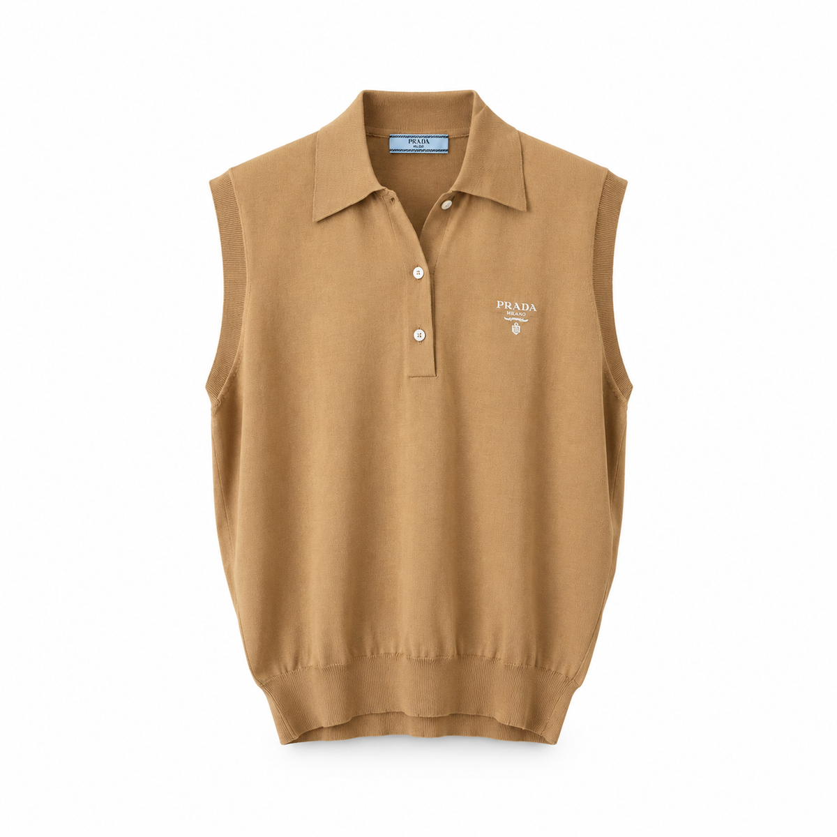 Prada gilet color cammello