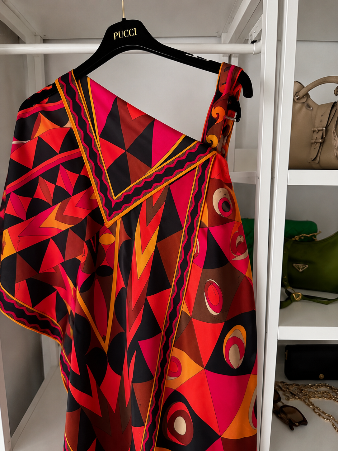 Pucci abito monospalla rosso